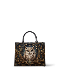 Stellar Owl Leather Handbag