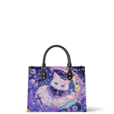 VioletPaw Leather Handbag