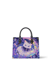 VioletPaw Leather Handbag