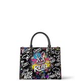 DIY "Paint-Your-Own" Rebel Bunny Bag (Paints Not Included) Leather Handbag