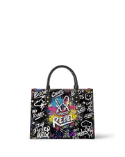 DIY Paint-Your-Own Rebel Bunny Bag (Paints Not Included) Leather Handbag