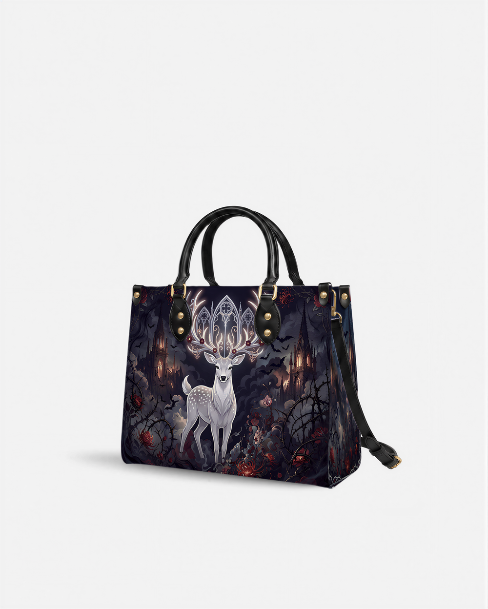 Cathedral Stag Leather Handbag