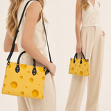 Cheese Bubbly Leather Handbag