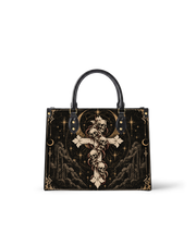 Moonlit Relic Leather Handbag