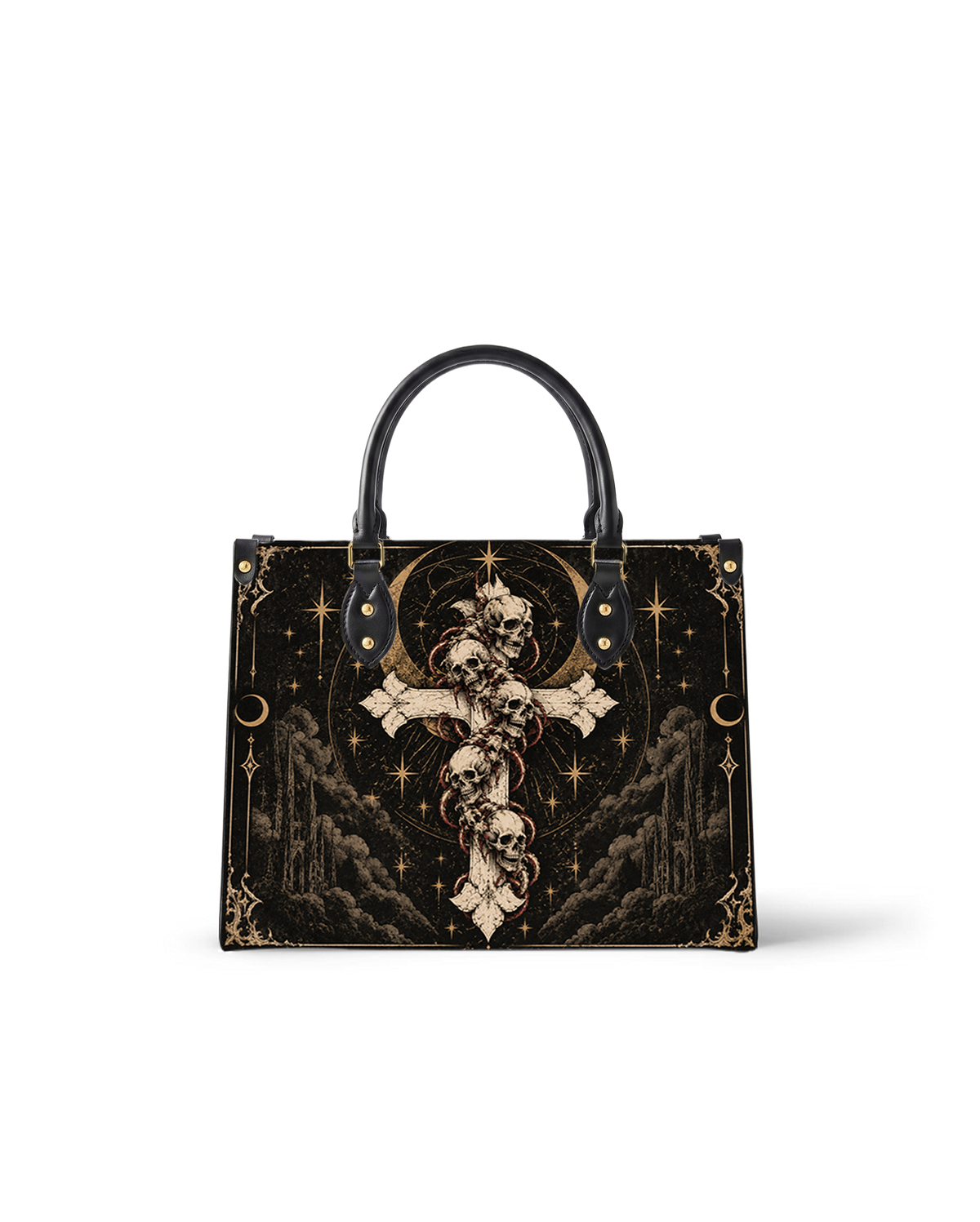 Moonlit Relic Leather Handbag