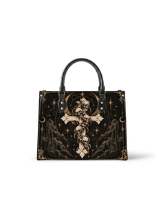 Moonlit Relic Leather Handbag
