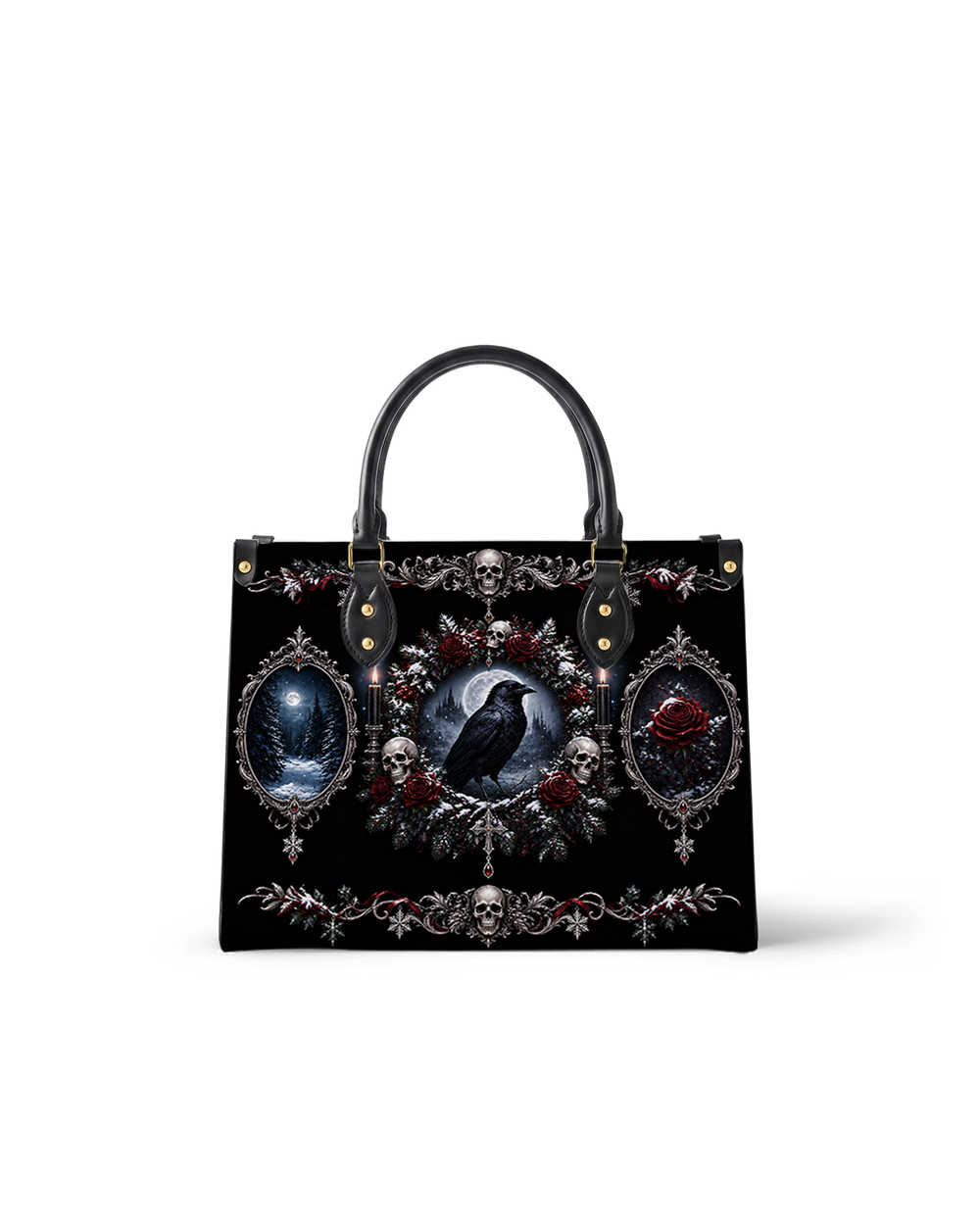 Midnight Vow Leather Handbag