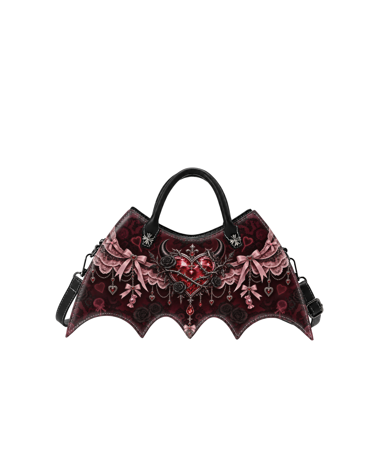 Demon Heart Bat Wing Bag