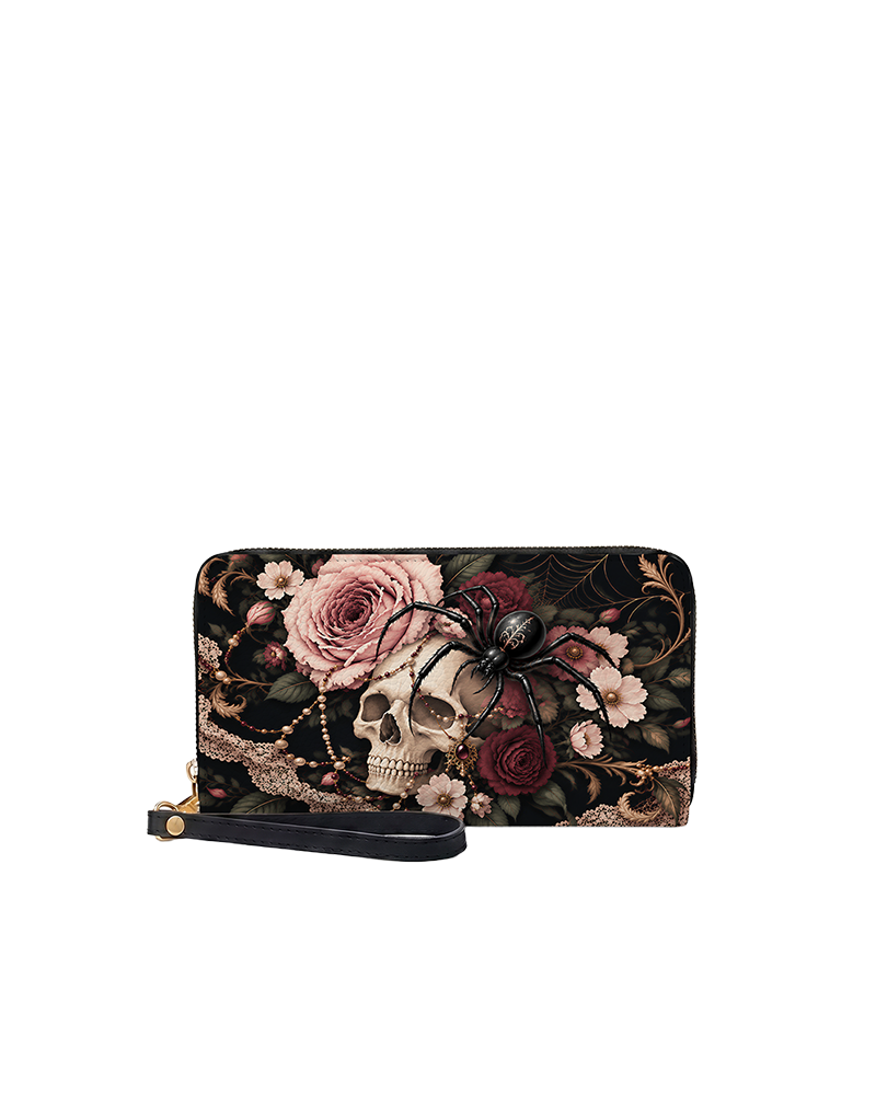 Widow's Web Long Zip Wallet
