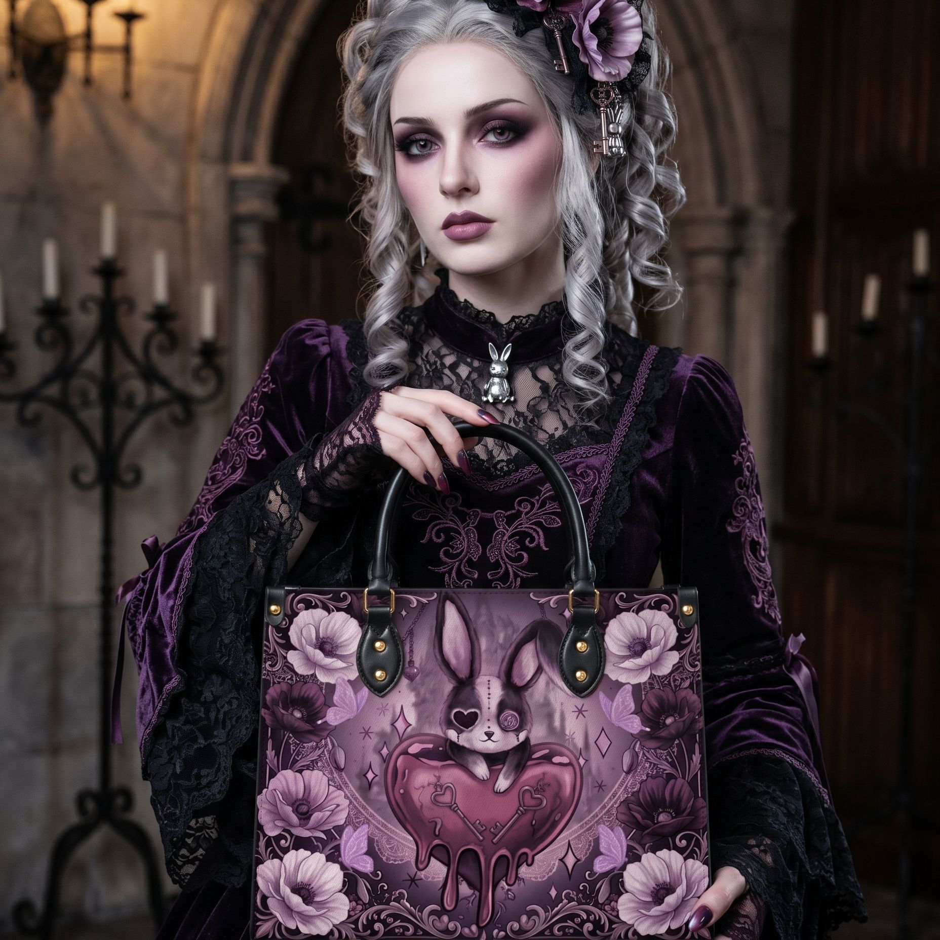Melting Valentine Leather Handbag
