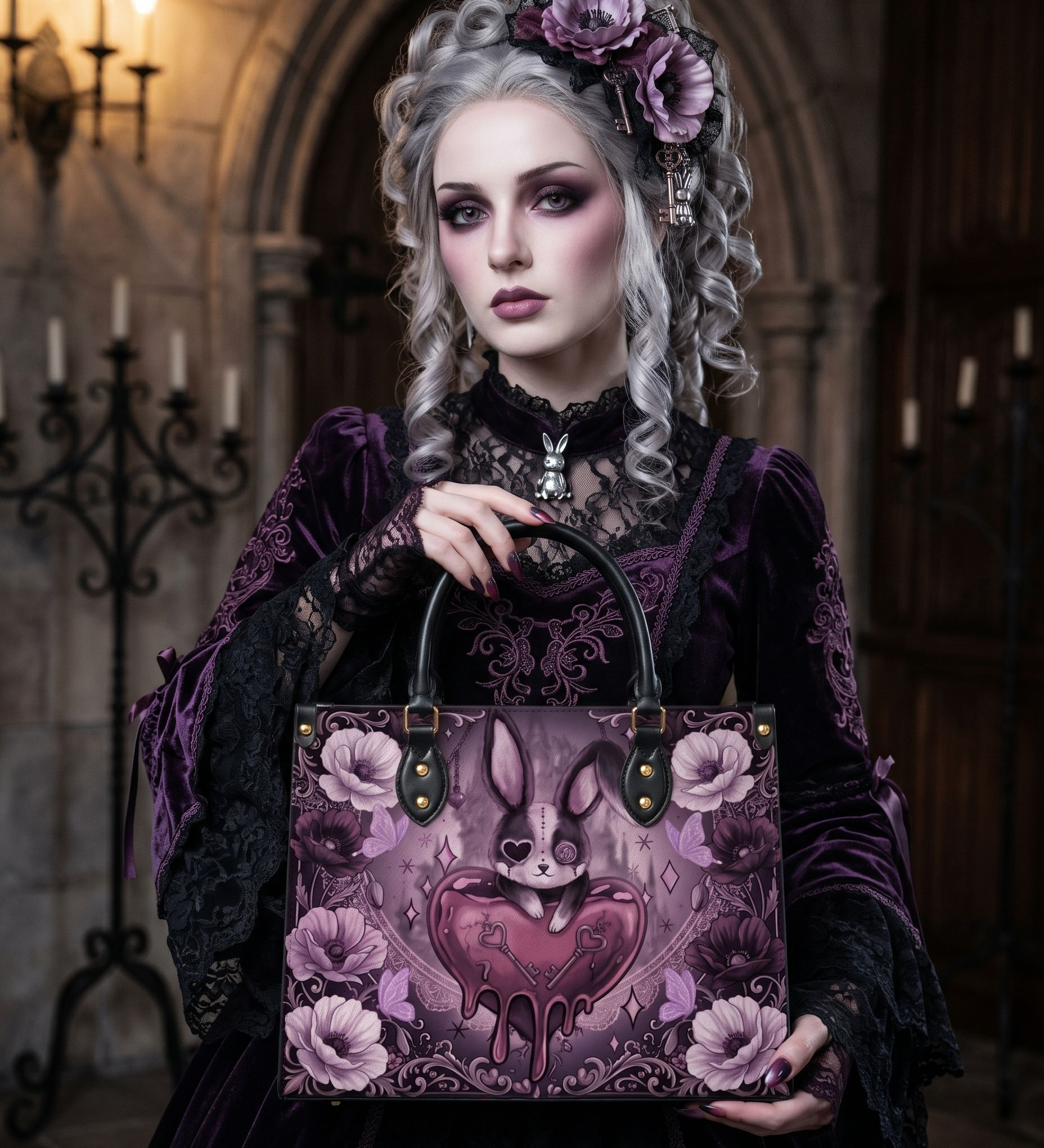 Melting Valentine Leather Handbag