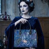 Oceanic Dreamscape Leather Handbag