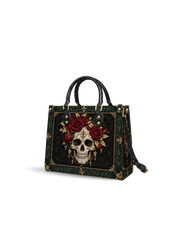 Osseous Rose Leather Handbag