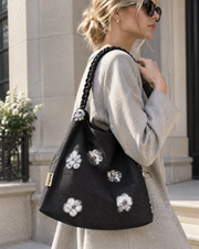 Twilight Metallic Blossom Handbag