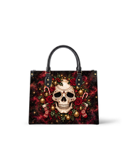 Skull Noel Leather Handbag