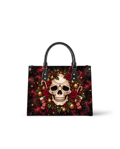 Skull Noel Leather Handbag