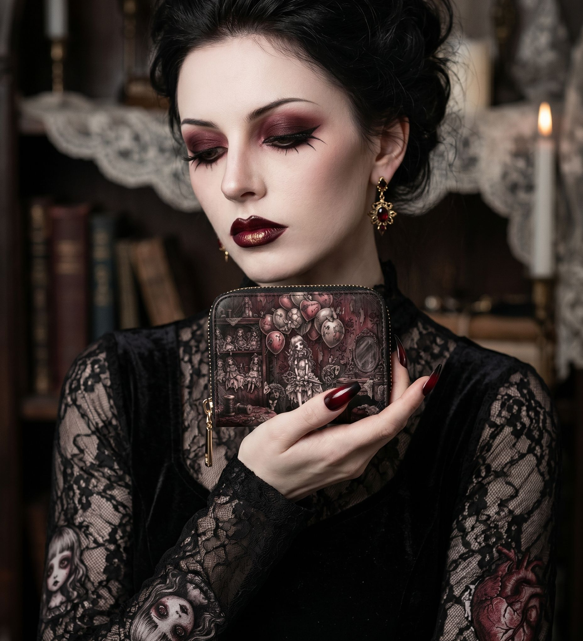 Velvet Shadows Mini Wallet