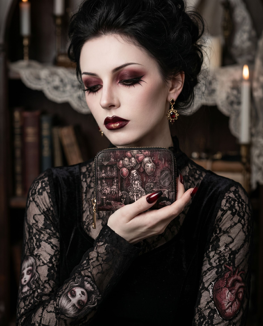 Velvet Shadows Mini Wallet