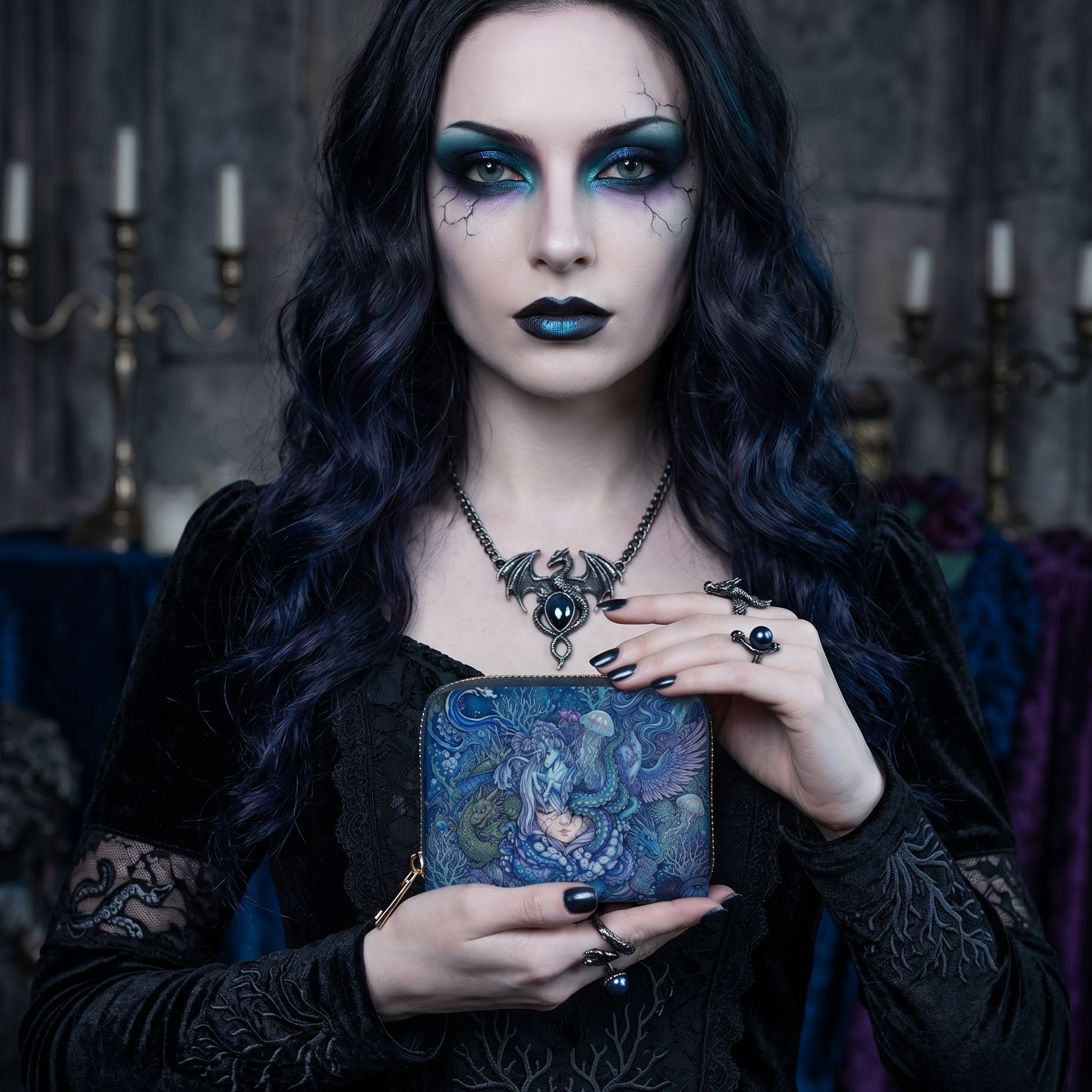 Oceanic Dreamscape  Mini Wallet
