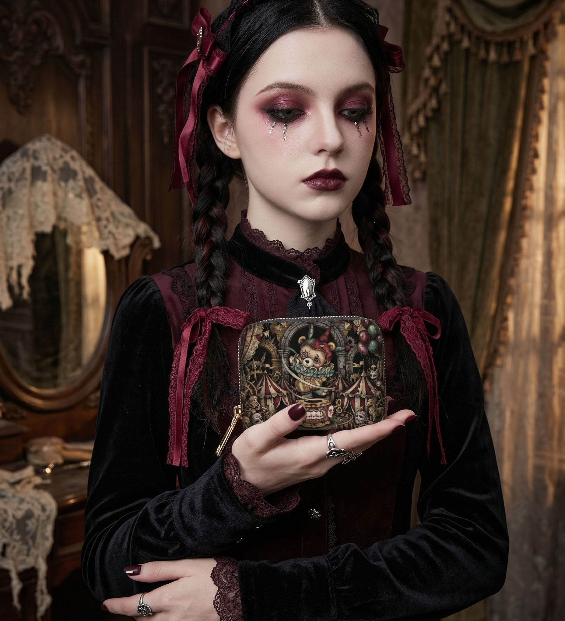 Tragic Jester Mini Wallet