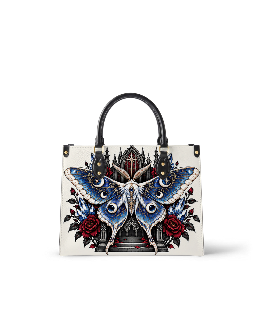 Moth Ritual Leather Handbag