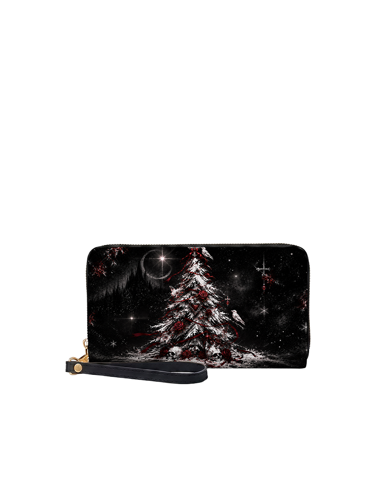 Crimson Noel Long Zip Wallet