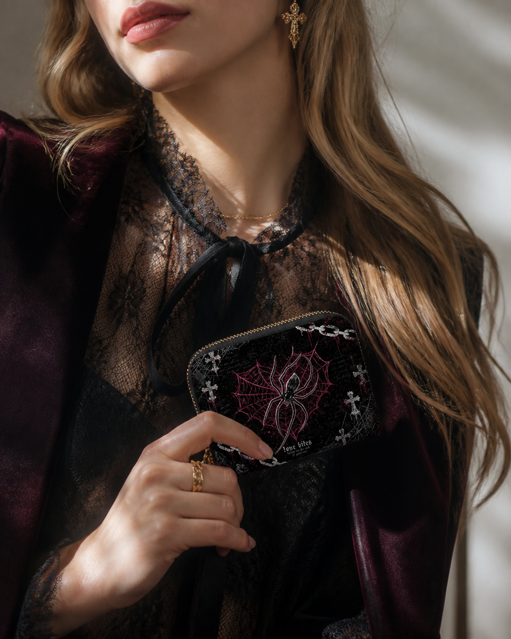 Web of Devotion Mini Wallet