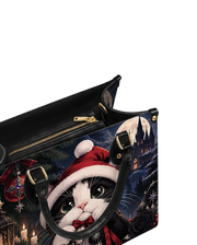 Gothic Purr Leather Handbag