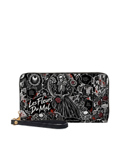 Shadow Bloom Long Zip Wallet