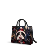 Gothic Purr Leather Handbag