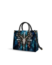Frosted Antler Leather Handbag