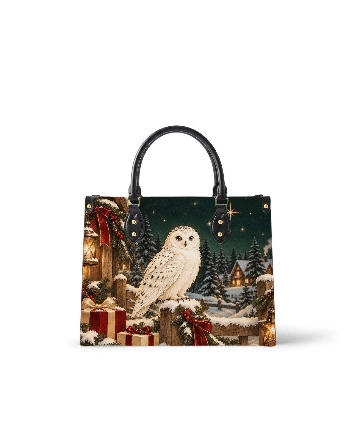 Nix Owl Leather Handbag