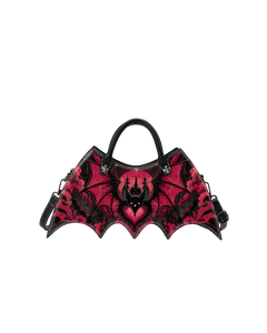 Crimson Heart Bat Castle Bat Wing Bag
