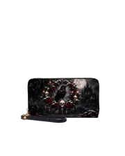 Death Wreath Long Zip Wallet