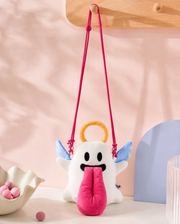 Trick-or-Treat Angel Halloween Tongue-Out Ghost Bag