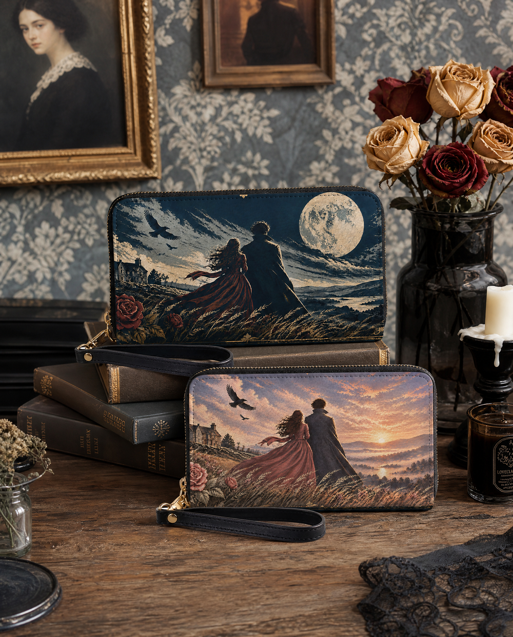 Fading Devotion  Long Zip Wallet