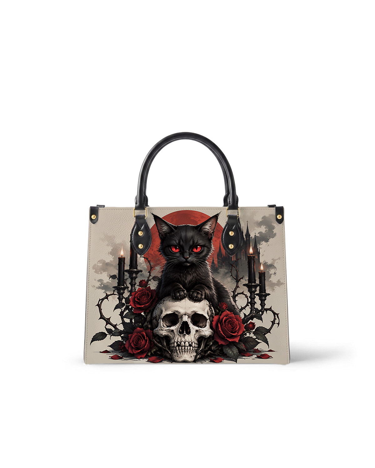 Cat Ritual Leather Handbag