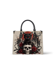 Cat Ritual Leather Handbag