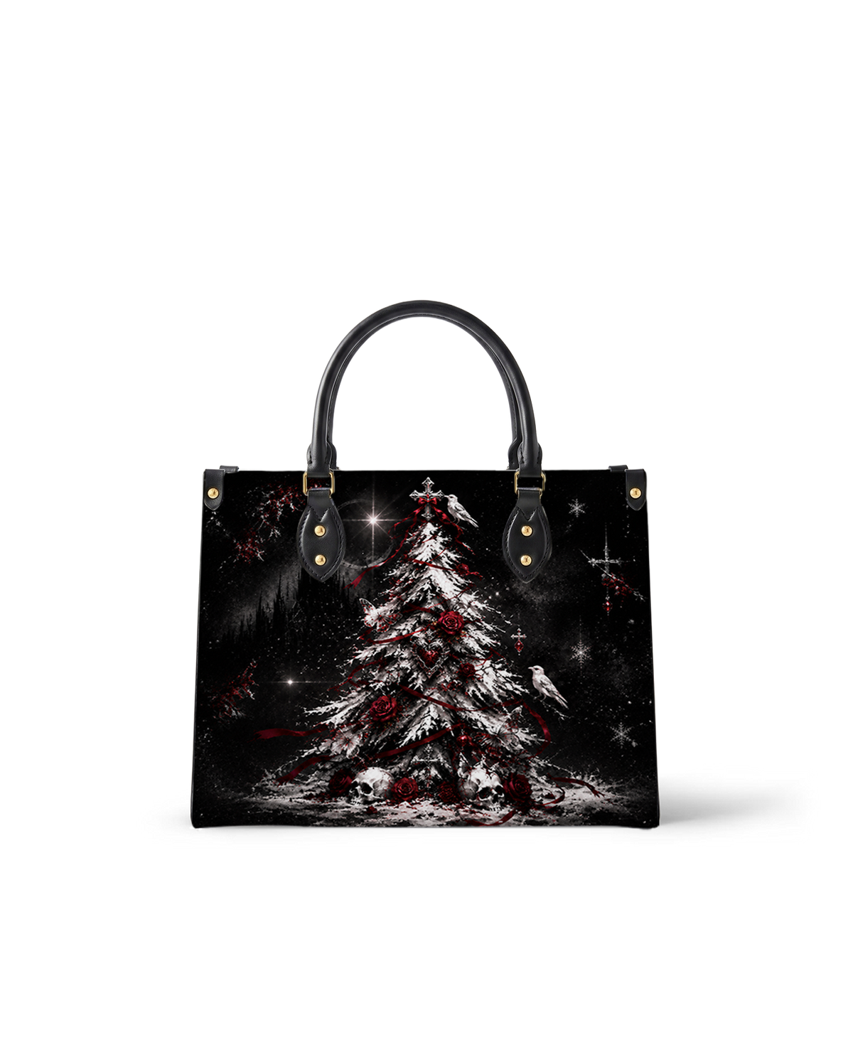 Crimson Noel Leather Handbag