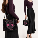 Winged Imp Leather Handbag