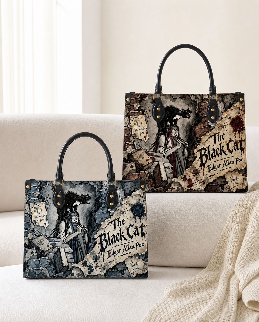 Black Cat Dual-Persona Tote
