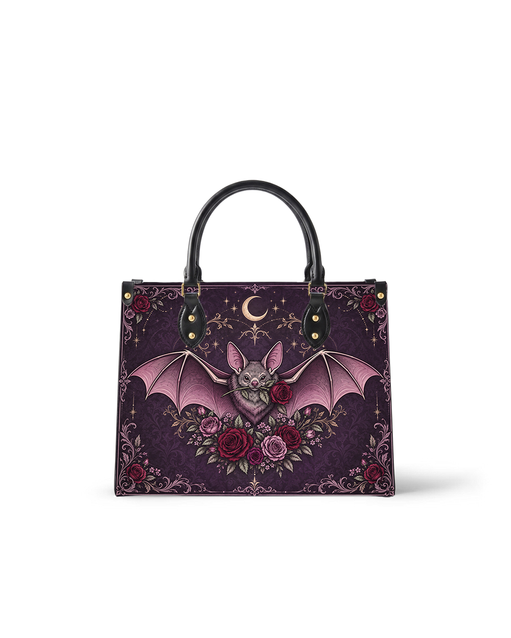 Wing Grimoire Leather Handbag