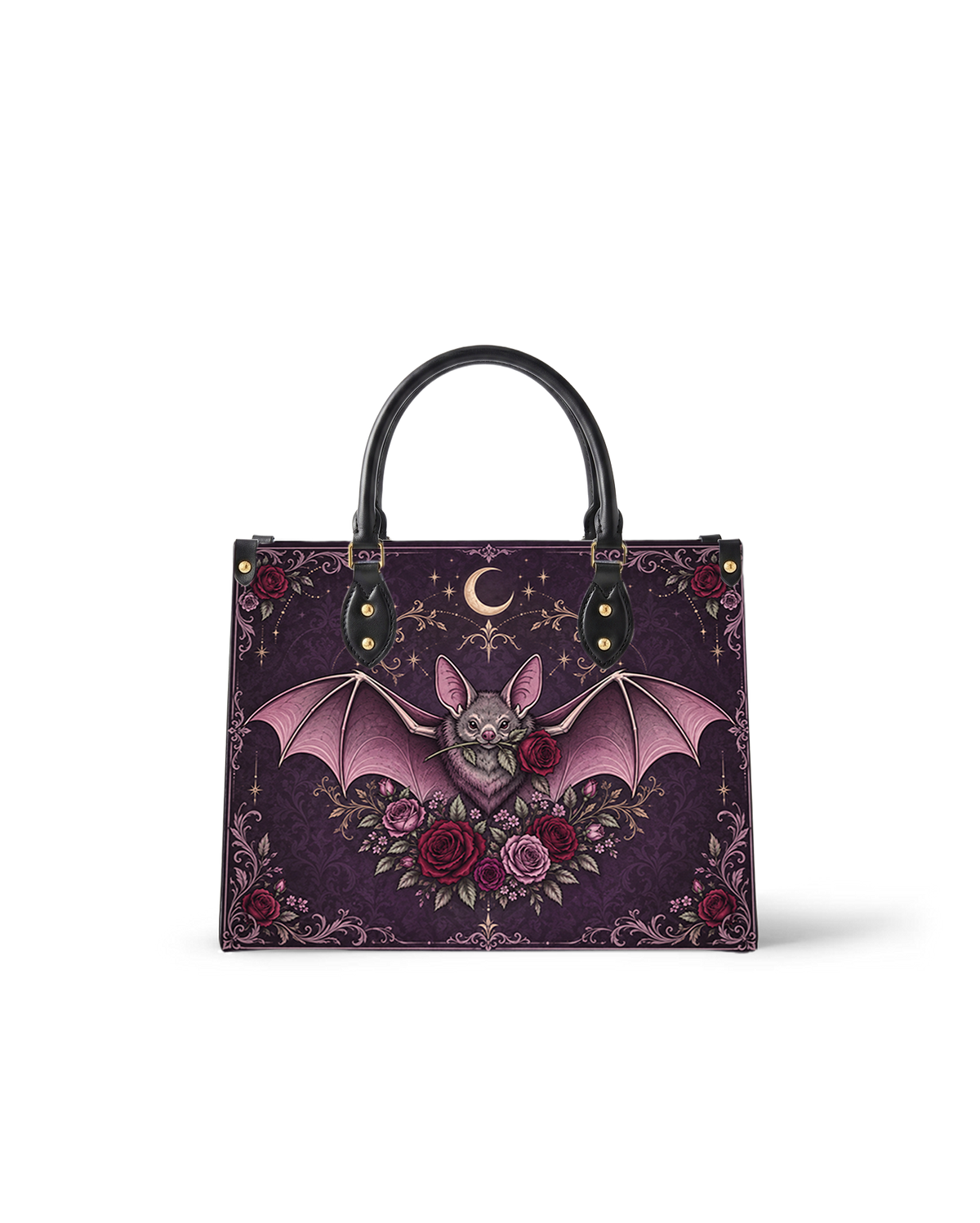 Wing Grimoire Leather Handbag