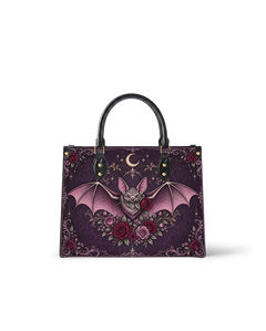 Wing Grimoire Leather Handbag