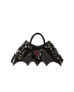 Obsidian Plume Bat Wing Bag
