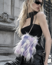 Dreamy Purple Fluff Shoulder Bag