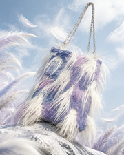 Dreamy Purple Fluff Shoulder Bag