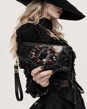 Death Wreath Long Zip Wallet