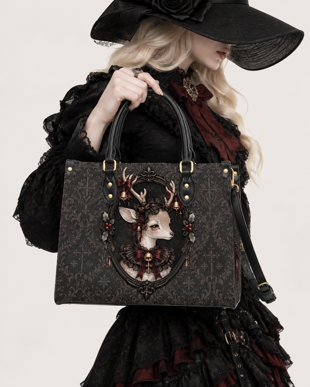 Fawn Requiem Leather Handbag