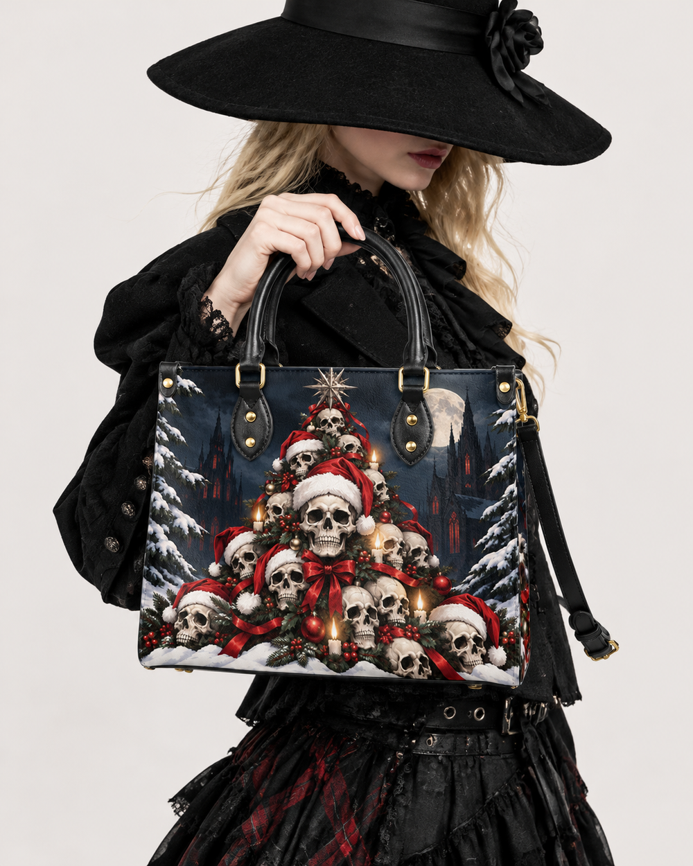 Noir Rite Leather Handbag